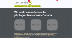 Desktop Screenshot of lenslenders.ca